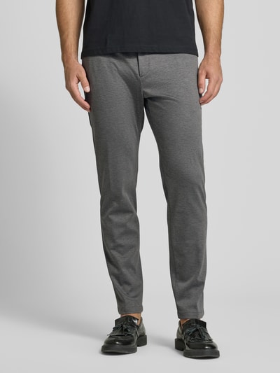 s.Oliver BLACK LABEL Spodnie sportowe o kroju slim fit z dżerseju ze streczem model ‘O JOGG’ Antracytowy 4