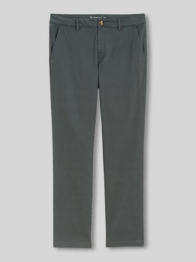 Tom Tailor Straight Fit Chino aus Baumwoll-Mix Oliv 2