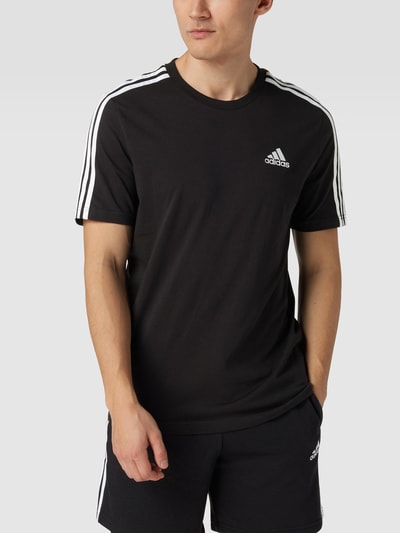 ADIDAS SPORTSWEAR T-Shirt mit Label-Streifen Black 4