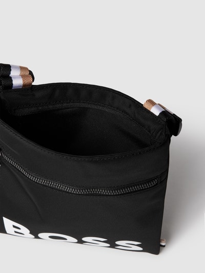 BOSS Umhängetasche mit Label-Print Modell 'CATCH' Black 5