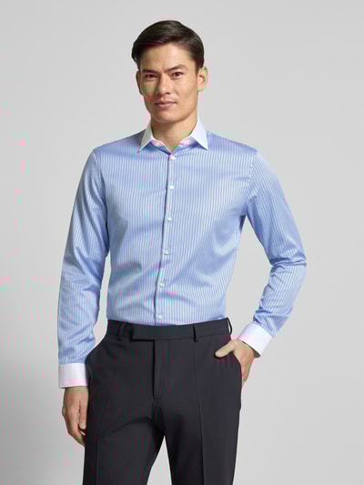 Jake*s Slim Fit Businesshemd aus Baumwolle mit Kentkragen Weiss 4