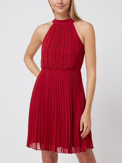 Jake*s Cocktail Cocktailkleid mit Plisseefalten  Rot Melange 4