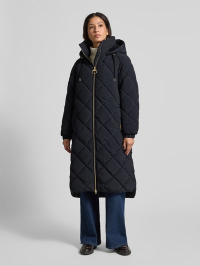 Barbour Płaszcz pikowany o kroju regular fit z lekkim efektem marszczenia model ‘KIRKTON’ Czarny 4