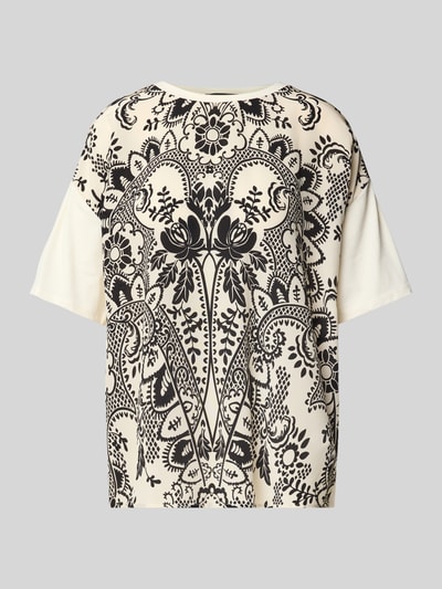 Weekend Max Mara T-Shirt mit überschnittenen Schultern Modell 'PAMPAS' Weiss 2