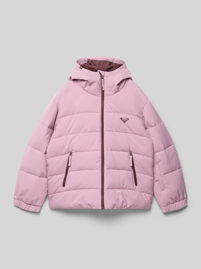 Roxy Kurtka pikowana z kieszeniami zapinanymi na zamek błyskawiczny model ‘SNOWYHILL’ Fiołkoworóżowy 1