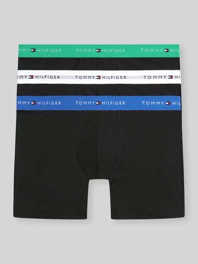 Tommy Hilfiger obcisłe bokserki o kroju regular fit z mieszanki bawełny w zestawie 3 szt. Oceaniczny 2