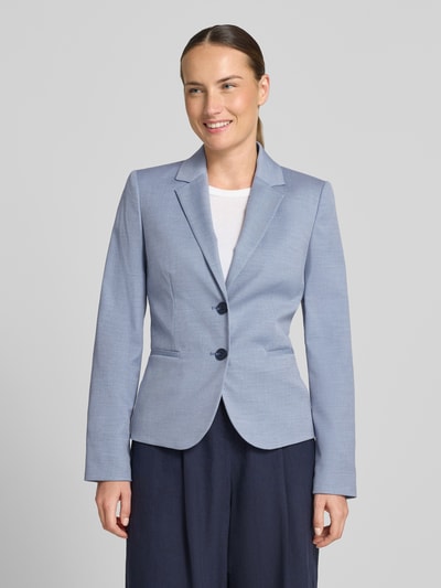 Christian Berg Woman Selection Slim Fit Blazer mit Eingrifftaschen und Reverskragen Hellblau 4