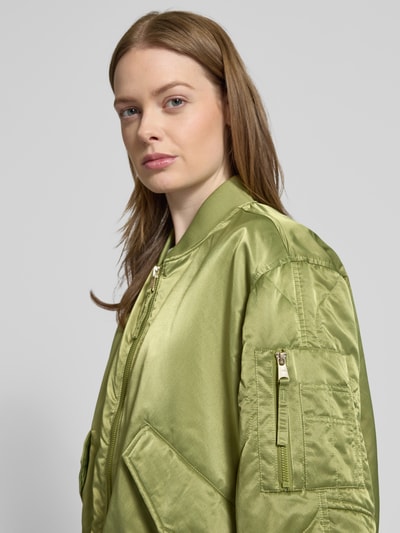 Beaumont Amsterdam Bomberjack met tweewegsritssluiting, model 'HADY' Olijfgroen - 3