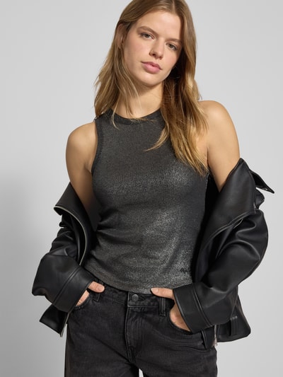 Pepe Jeans Slim Fit Tank Top aus Baumwoll-Mix Modell 'BIRDEY' Black 3