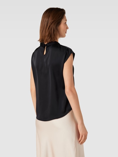 Neo Noir Bluse mit Raffung Modell 'Fleur Drapy' Black 5