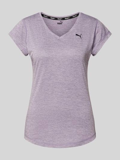 Puma T-shirt z nadrukiem z logo model ‘TRAIN FAV HEATHER CAT’ Jasnofioletowy 2