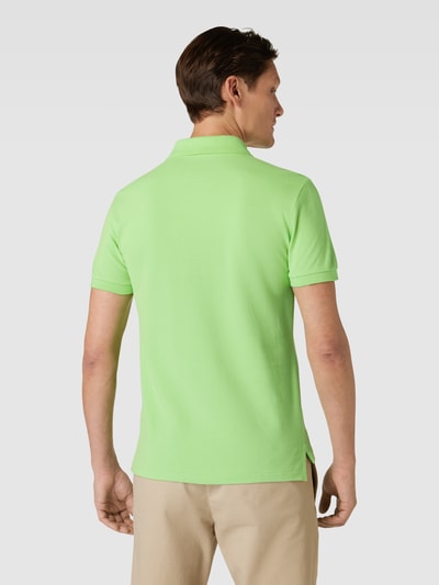 Polo Ralph Lauren Slim fit poloshirt met labelstitching Lichtgroen - 5