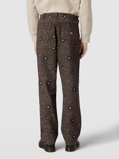 Dickies Stoffen broek met all-over motief, model 'ELLIS' Zwart - 5