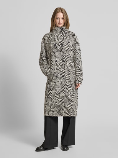 BOSS Regular Fit Mantel mit Schurwoll-Anteil Modell 'CAVINIA' Black 4