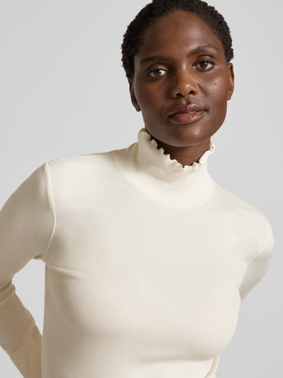 Marc Cain Longsleeve mit Stehkragen Ecru 3