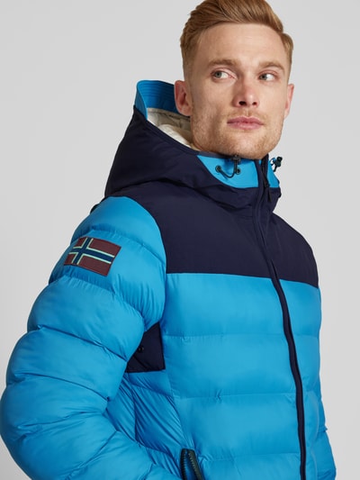 Napapijri Steppjacke mit Reißverschlusstaschen Modell 'ARBOGNE' Blau 3