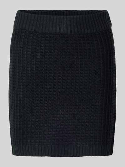 Vero Moda Gebreide minirok met elastische band, model 'OMEGA' Zwart - 2