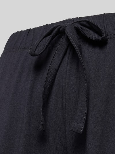 Produktfoto, Pyjama-Hose mit elastischem Bund von Hanro in Schwarz, weiche Struktur, Relaxed-Fit, Tunnelzug, Damen Schlafanzug