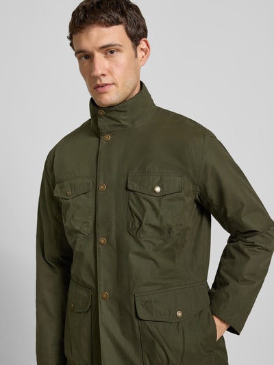 Barbour Regular fit functioneel jack van waterdicht materiaal, model 'OGSTON' Olijfgroen - 3