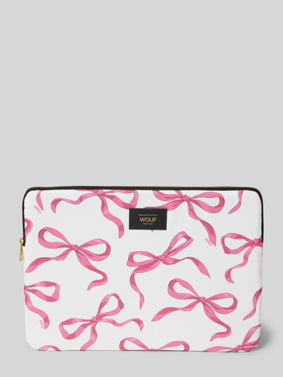 WOUF Laptoptasche mit Label-Badge Modell 'Rita' Rosa 1