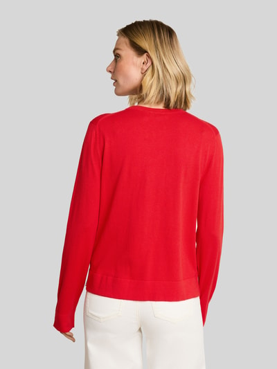 Tom Tailor Regular Fit Pullover aus Baumwoll-Mix mit Seiden-Anteil ' Rot 5
