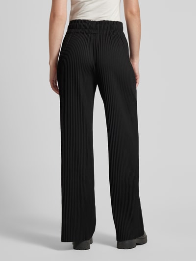 YAS High waist broek met plooien, model 'ALISA' Zwart - 5