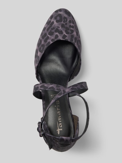 Tamaris Czółenka ze skrzyżowanymi paskami Średnioszary 3