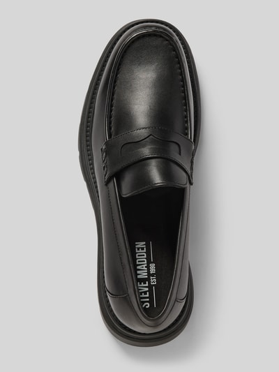 Steve Madden Mokasyny skórzane z paskiem na cholewce model ‘RAIDEN’ Czarny 3