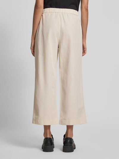 comma Straight leg stoffen broek met verkort model Zand - 5