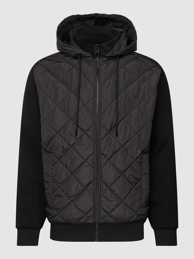 BOSS Sweatjacke mit Steppnähten Modell 'Salvi' Black 2