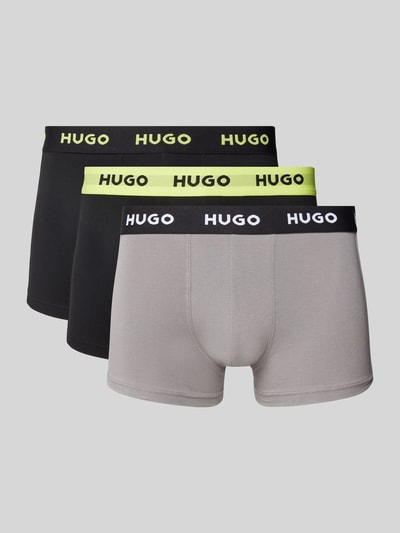 HUGO Boxershort met band met label in een set van 3 stuks Lichtgrijs - 1