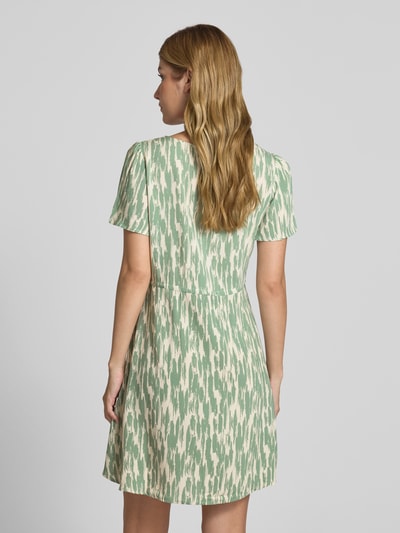 Vero Moda Mini-vrijetijdsjurk van pure viscose, model 'EASY JOY' Rietgroen - 5