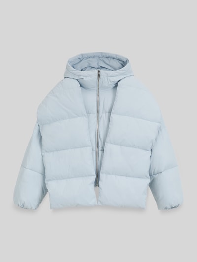 BOSS Orange Regular fit gewatteerd jack met afneembare sjaal en mouwen, model 'POLALA Lichtblauw - 2