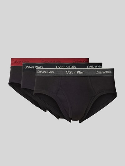 Calvin Klein Underwear Slip mit Label-Bund im 3er-Pack Black 1