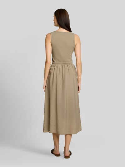 Tom Tailor Leicht ausgestelltes Freizeitkleid aus Viskose-Mix Khaki 5