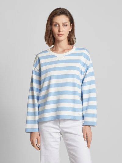 Tom Tailor Sweatshirt mit Streifenmuster Hellblau 4