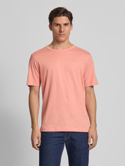 Tom Tailor Regular Fit T-Shirt aus reiner Baumwolle Rosa 4