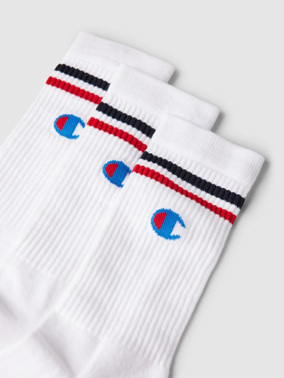 CHAMPION Socken mit Label-Detail im 3er-Pack Weiss 2