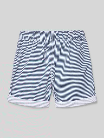 Blue Seven Szorty z dzianiny dresowej z tunelem Granatowy 3