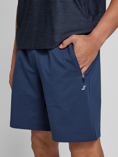 Joy Shorts mit elastischem Bund Modell 'LAURIN' Dunkelblau 3