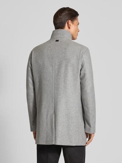 Strellson Regular fit lange jas met opstaande kraag, model 'Finchley' Zilver - 5