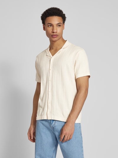 Jack & Jones Regular fit vrijetijdsoverhemd in gebreide look Offwhite - 4