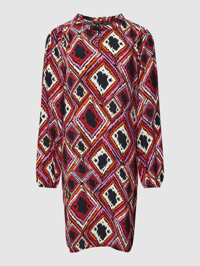 More & More Jurk van viscose met all-over motief Rood - 2