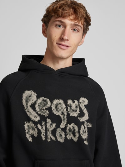 PEQUS Hoodie met labelprint Zwart - 3