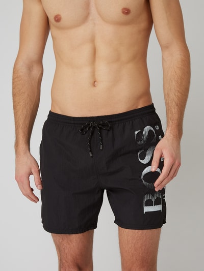 BOSS Badeshorts mit Logo-Print  Black 3