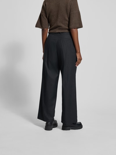 black palms Stoffhose mit Bundfalten Marine 5