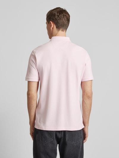 Brax Regular fit poloshirt met labelprint, model 'Pete' Rosé - 5