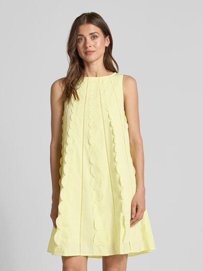 YAS Minikleid mit rückseitigem Schlüsselloch-Ausschnitt GELB 4