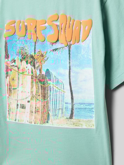 s.Oliver RED LABEL Regular fit T-shirt van puur katoen Turquoise - 2