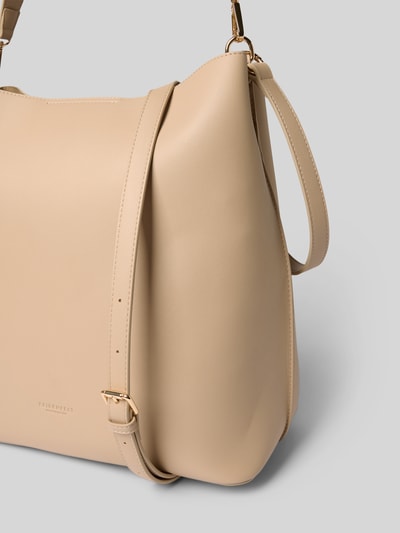 Seidenfelt Hobo Bag in Leder-Optik Modell 'Nelma' Beige 3